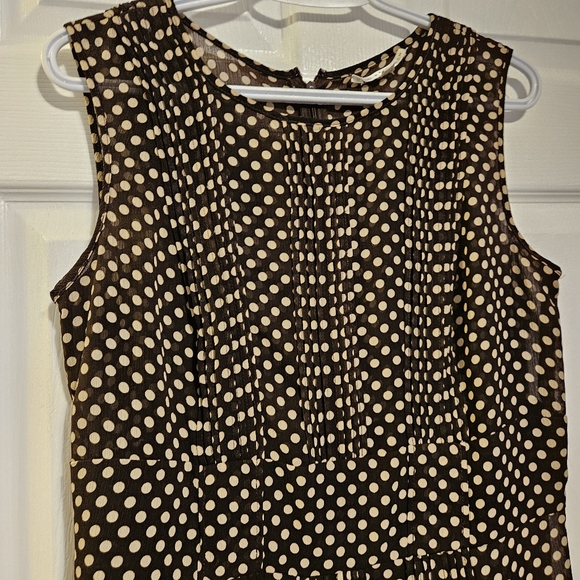 Sandra Darren brown sleeveless dress size 12 - Picture 6 of 13